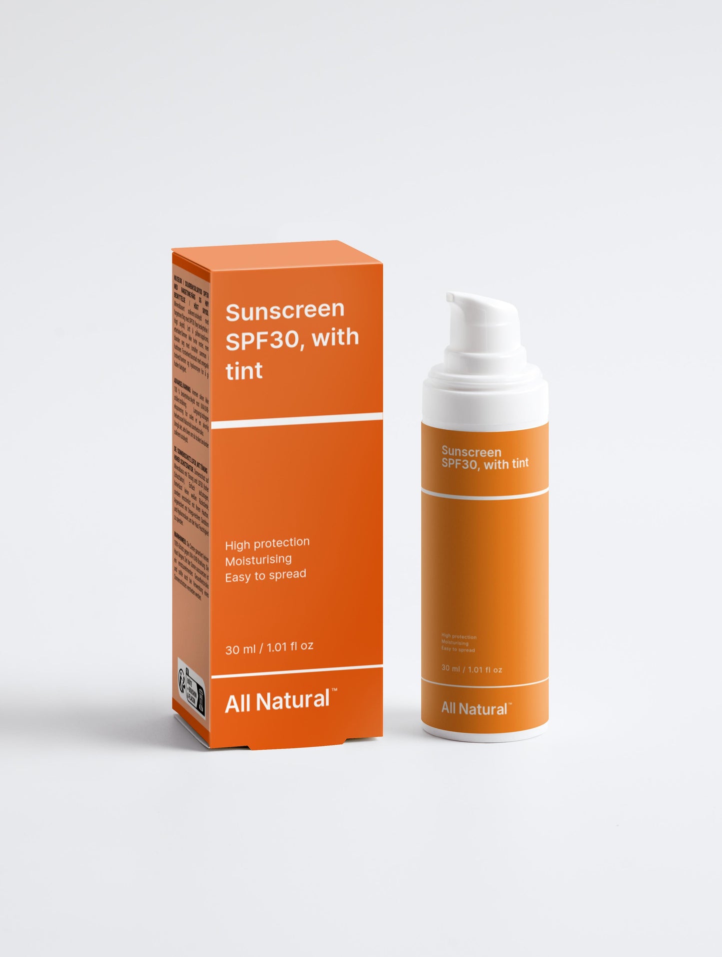 Sunscreen SPF30, with tint