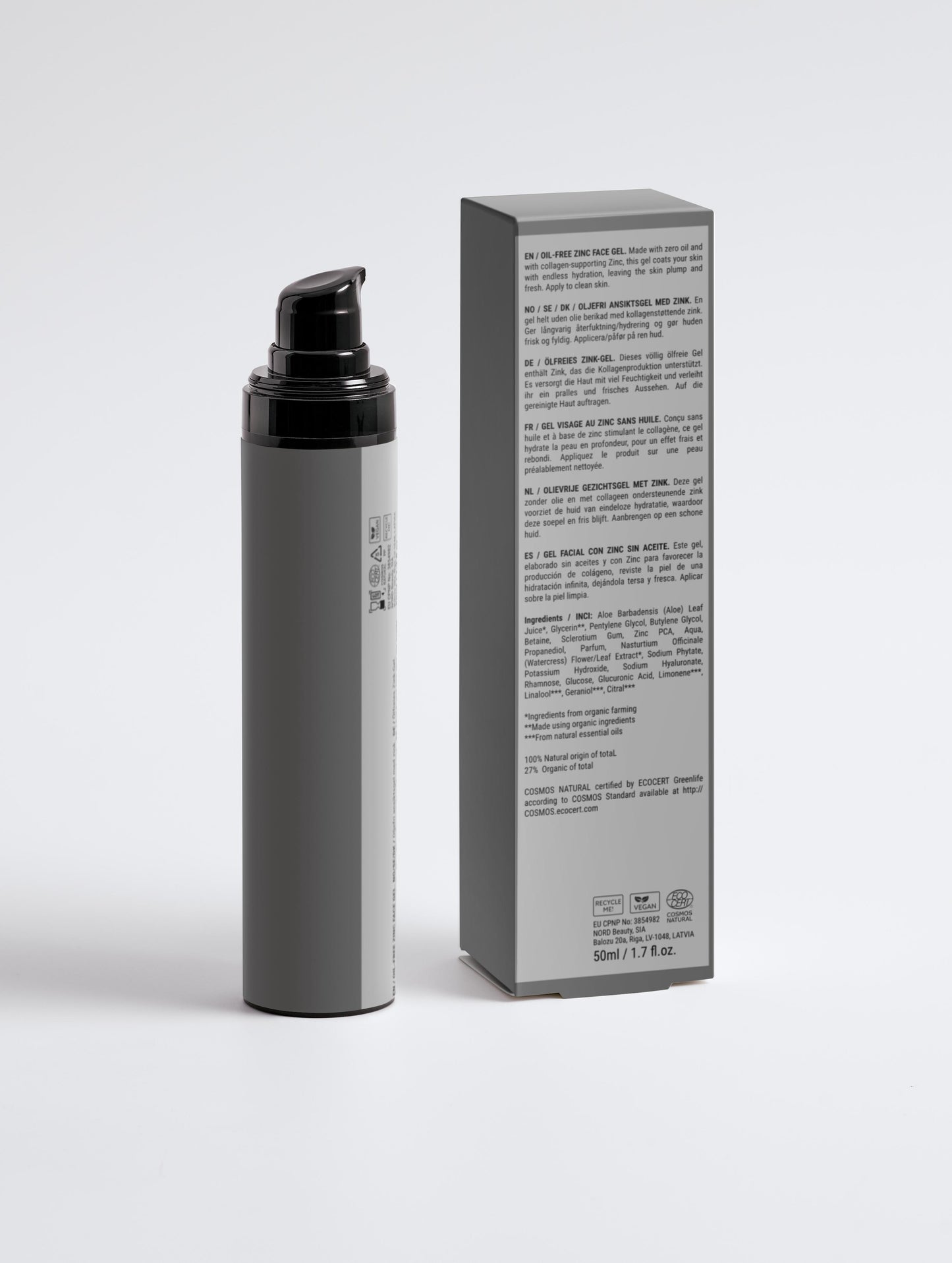 Oil-Free Zinc Face Gel for Men